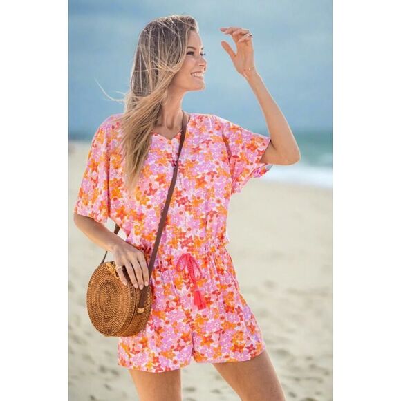 Cabana Life Surfside Beach Dolman Romper NWT Sz. M - Picture 1 of 6